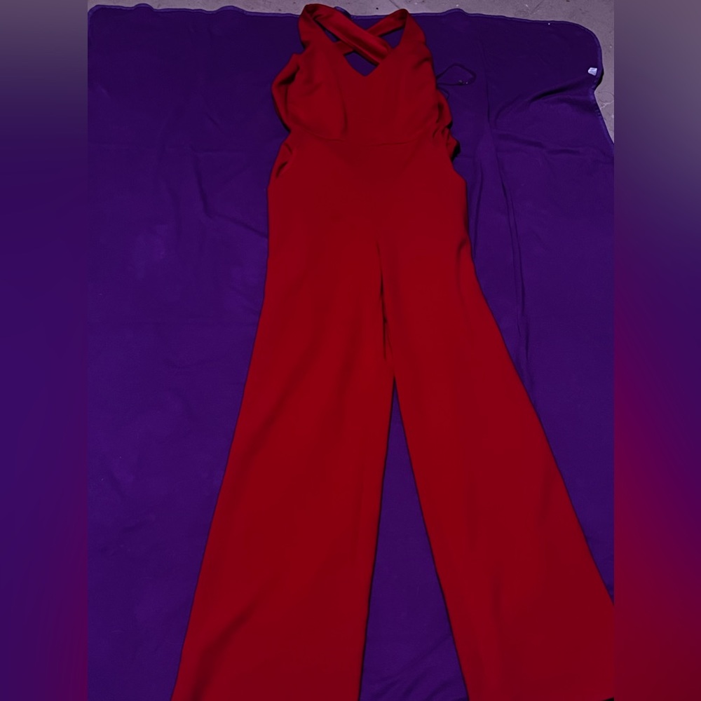 Red jumpsuit